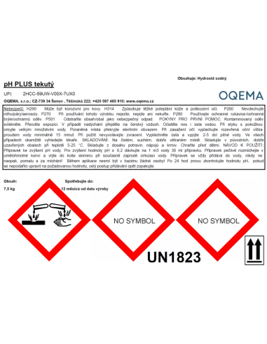 pH PLUS tekutý 7,5 kg kanystr
