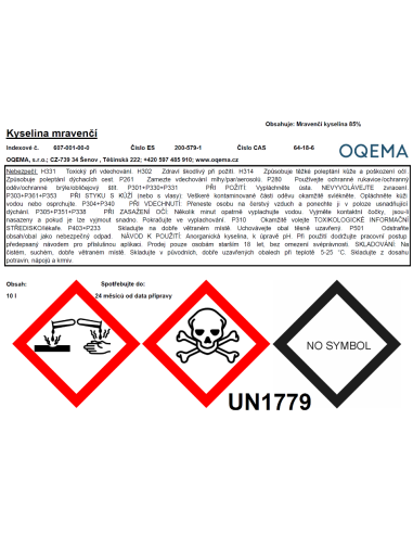 Kyselina mravenčí n. kanystr 10 l